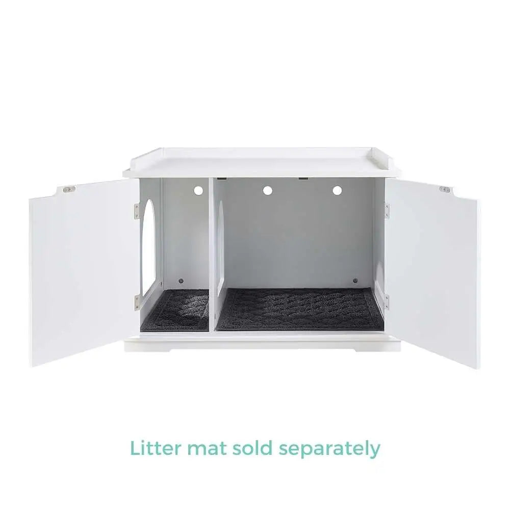 Cleo Cat Litter Cabinet White - Pet Care > Cat Supplies > Cat Litter