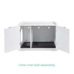 Cleo Cat Litter Cabinet White - Pet Care > Cat Supplies > Cat Litter