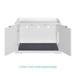 Cleo Cat Litter Cabinet White - Pet Care > Cat Supplies > Cat Litter