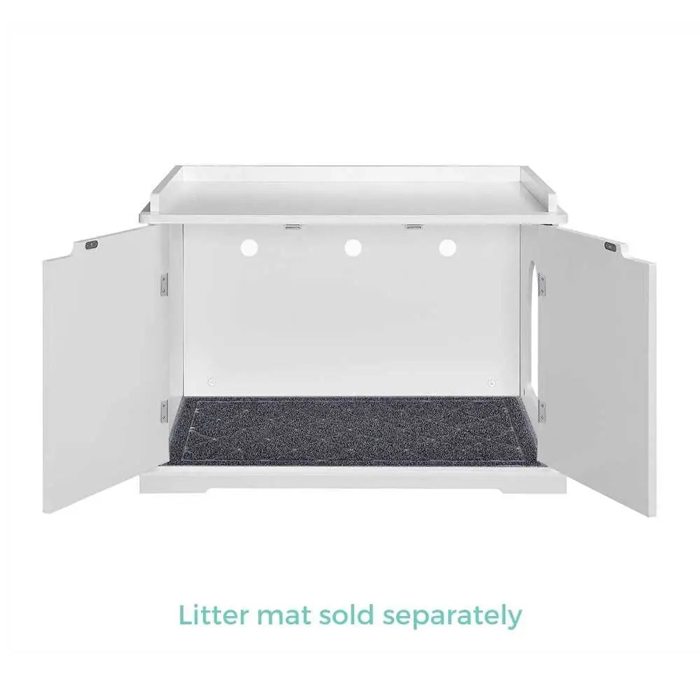 Cleo Cat Litter Cabinet White - Pet Care > Cat Supplies > Cat Litter