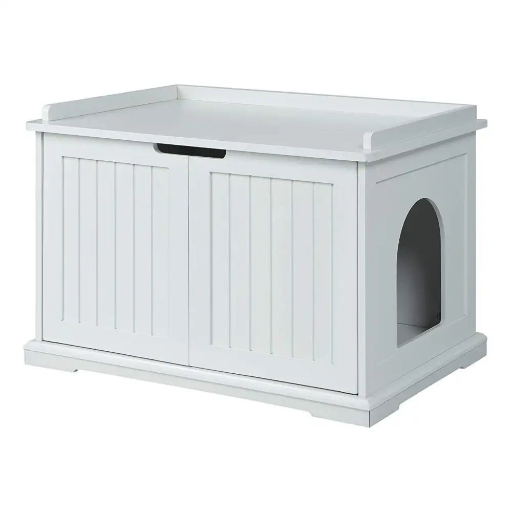 Cleo Cat Litter Cabinet White - Pet Care > Cat Supplies > Cat Litter