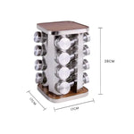Clevinger 16pc rotary spice rack - Home & Garden > DIY > Kitchen & Bathroom DIY