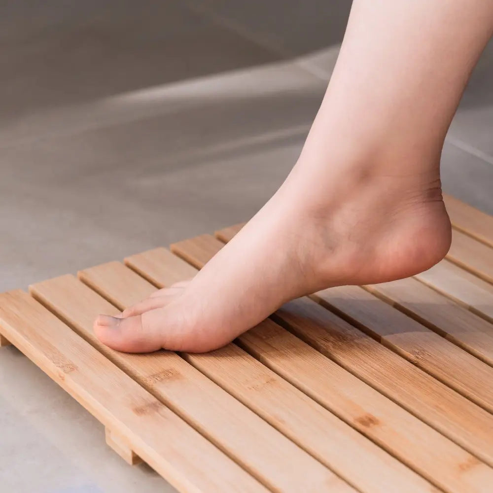 Clevinger Non-Slip Bathroom Bamboo Duck Matt - Home & Garden > Kitchenware > Cutlery