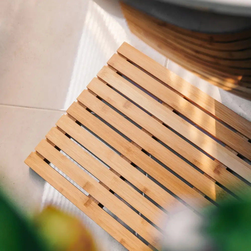 Clevinger Non-Slip Bathroom Bamboo Duck Matt - Home & Garden > Kitchenware > Cutlery