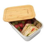 Clevinger Stainless Steel Bamboo Large Lunch Box 1200ml - Home & Garden > Kitchenware > Food Storage