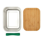 Clevinger Stainless Steel Bamboo Large Lunch Box 1200ml - Home & Garden > Kitchenware > Food Storage