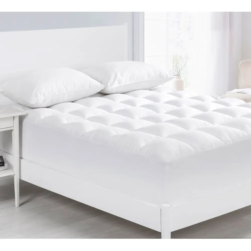 Cloudland 1000GSM Memory Resistant Microball Fill Mattress Topper Super King - Home & Garden > Bedding