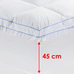 Cloudland 750GSM Memory Resistant Microball Fill Mattress Topper Queen - Home & Garden > Bedding