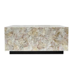 CLUSTER MOTHER OF PEARL HAND MADE COFFEE TABLE - Furniture > Living Room > Coffee Tables