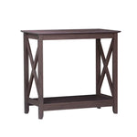 Coastal Console Table in Walnut - Furniture > Living Room