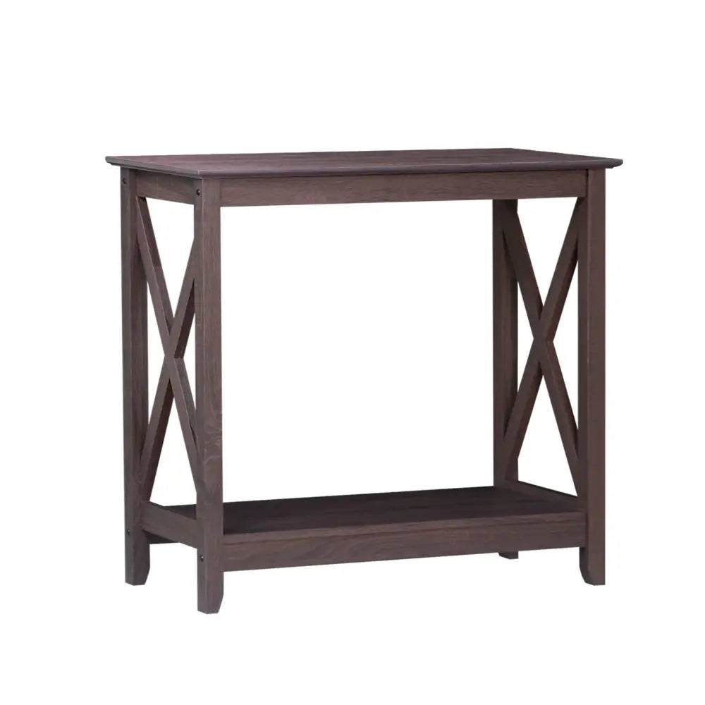 Coastal Console Table in Walnut - Furniture > Living Room