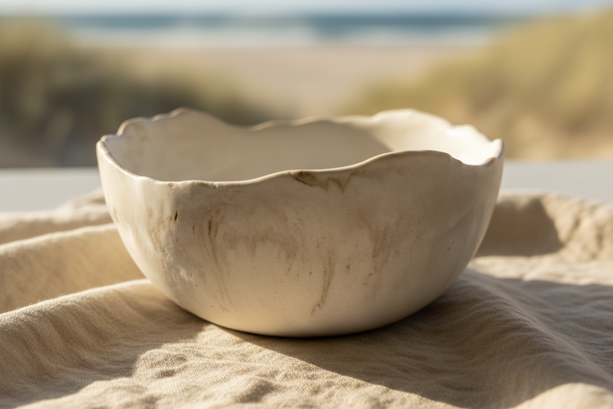 Sunday Tide Coastal Cove Bowl in Coastal Stone - view 4