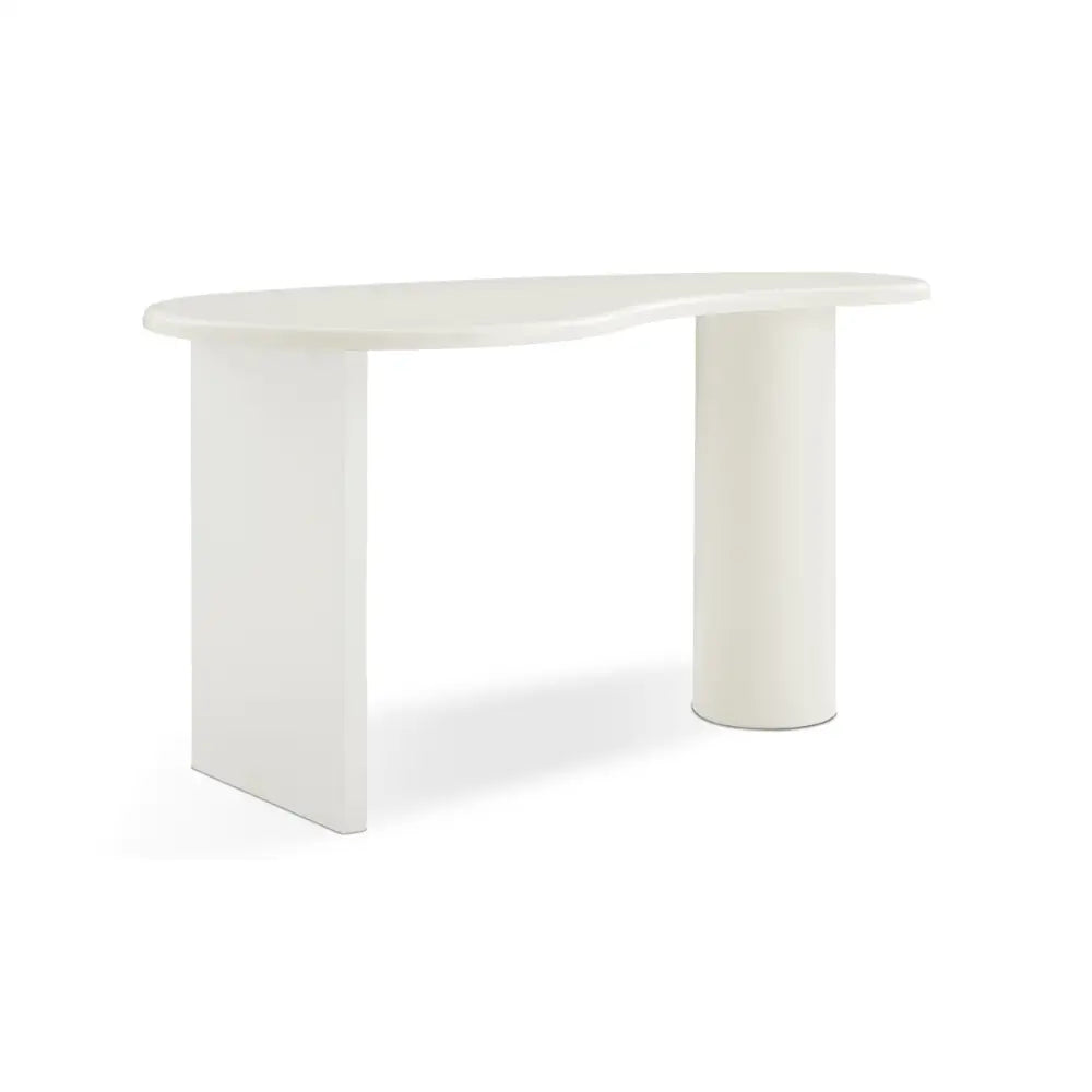 Cobble White Office Desk - Furniture > Office