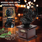 Coffee Bean Grinder - Vintage Retro Manual Wood Hand Wheel Nut Mill - Appliances > Kitchen Appliances