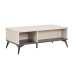 Coffee Table 2 Open Storage Cabinet MDF in Champagne Colour - Furniture > Living Room > Coffee Tables