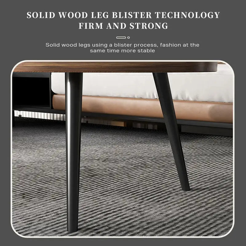 Coffee Table Living Room Accent Oval Table Contemporary Style Leisure Tea Table - Furniture > Bar Stools & Chairs > Arm