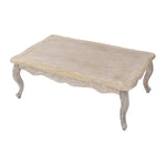 Coffee Table Oak Wood Plywood Veneer White Washed Finish - Furniture > Living Room