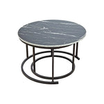 Coffee Table Round Marble Nesting Side Furniture - Furniture > Living Room > Coffee Tables