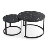 Coffee Table Round Marble Nesting Side Furniture - Furniture > Living Room > Coffee Tables