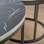 Coffee Table Round Marble Nesting Side Furniture - Furniture > Living Room > Coffee Tables