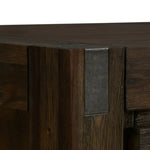 Coffee Table Solid Acacia Wood & Veneer 1 Drawers Storage Chocolate Colour - Furniture > Living Room