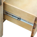 Coffee Table Solid Acacia Wood & Veneer 1 Drawers Storage Oak Colour - Furniture > Bedroom