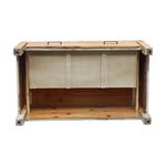 Coffee Table Solid Acacia Wood & Veneer 1 Drawers Storage Oak Colour - Furniture > Bedroom
