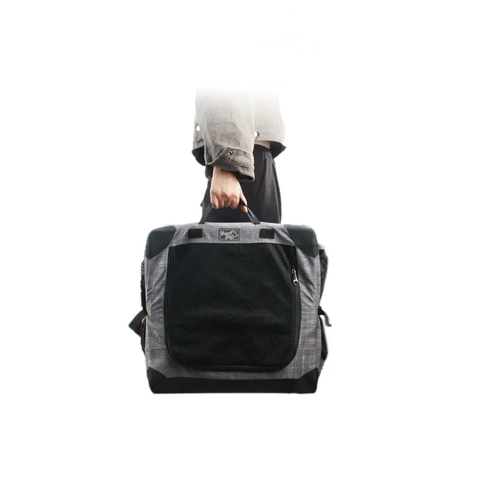Collapsible Pet Travel Crate - X-Large Dog Cat Soft Foldable Portable Car Carrier - Pet Care > Dog Supplies > Dog