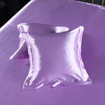 Colocasia Esculenta 2 PCS Faux Silk Pillow Covers - Cooling Ice Silk Satin Cushion Covers - 45x45cm - Home & Garden >