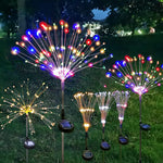 Colourful Fireworks 120 LED Fairy String Lights Starburst Solar Xmas Garden Night Lamp Hot NEW - Home & Garden > Garden