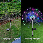 Colourful Fireworks 180 LED Fairy String Lights Starburst Solar Xmas Garden Night Lamp Hot NEW - Home & Garden > Garden