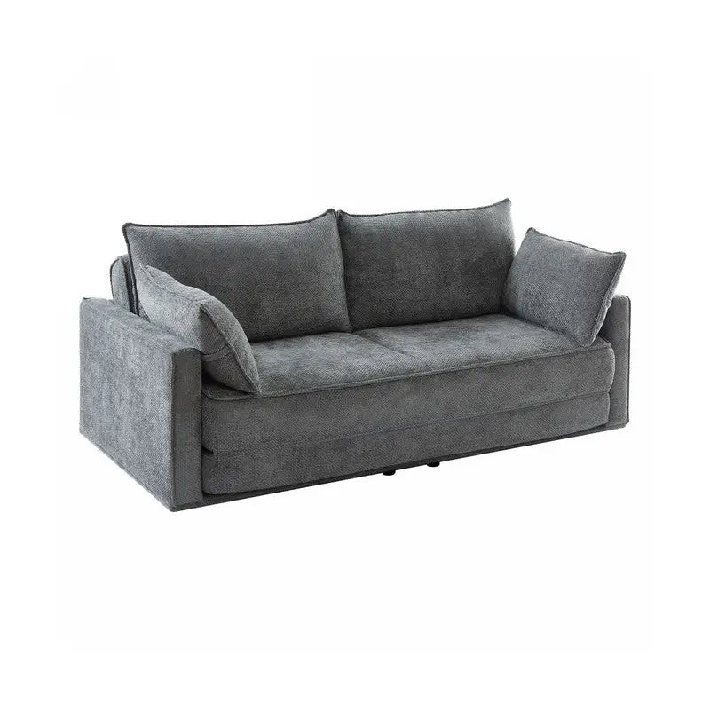 COMFY 3 Seater Sofa bed Queen Grey - Furniture > Sofas > Sofas & Sofa Beds
