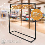 Commercial Clothing Garment Rack Retail Shop Black - Furniture > Office