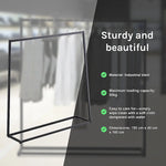 Commercial Clothing Garment Rack Retail Shop Black - Furniture > Office