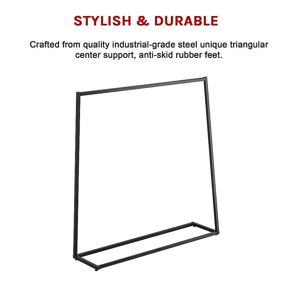 Commercial Clothing Garment Rack Retail Shop Black - Furniture > Office