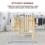 Commercial Clothing Garment Rack Retail Shop White - Furniture > Office