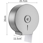 Commercial Restaurant Stainless Steel Toilet Paper Tissue Holder Dispenser Chrome - Home & Garden > Bathroom