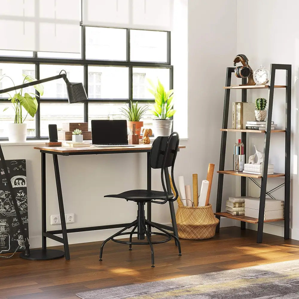 Computer Desk Writing Steel Rustic Work Table - Furniture > Living Room