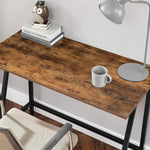 Computer Desk Writing Steel Rustic Work Table - Furniture > Living Room