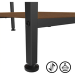 Computer Table Desk Book Storage Student Study Home Office Workstation Vintage Oak Finish - Furniture > Office