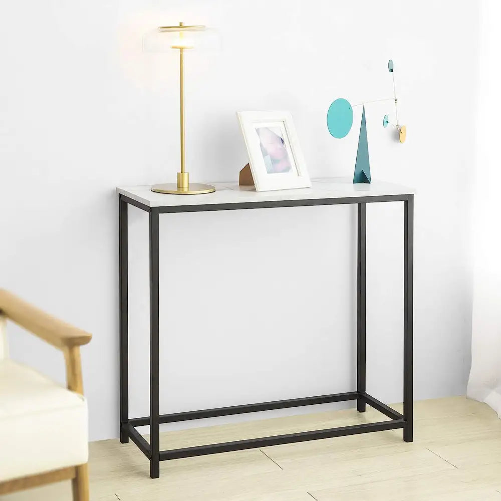 Console Table Metal Frame Hallway Table - Audio & Video > Musical Instrument & Accessories > Audio Accessories