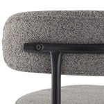 Contemporary Grey Boucle Elsa Low Bar Stools - Furniture > Bar Stools & Chairs > Table & Bar Stools