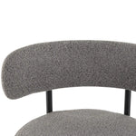 Contemporary Grey Boucle Elsa Low Bar Stools - Furniture > Bar Stools & Chairs > Table & Bar Stools