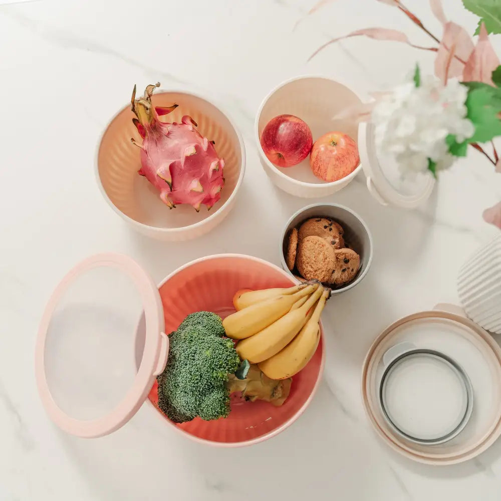 Cook Easy 4PC Round Nested Food Storage Set - Home & Garden > Kitchenware > Food Storage