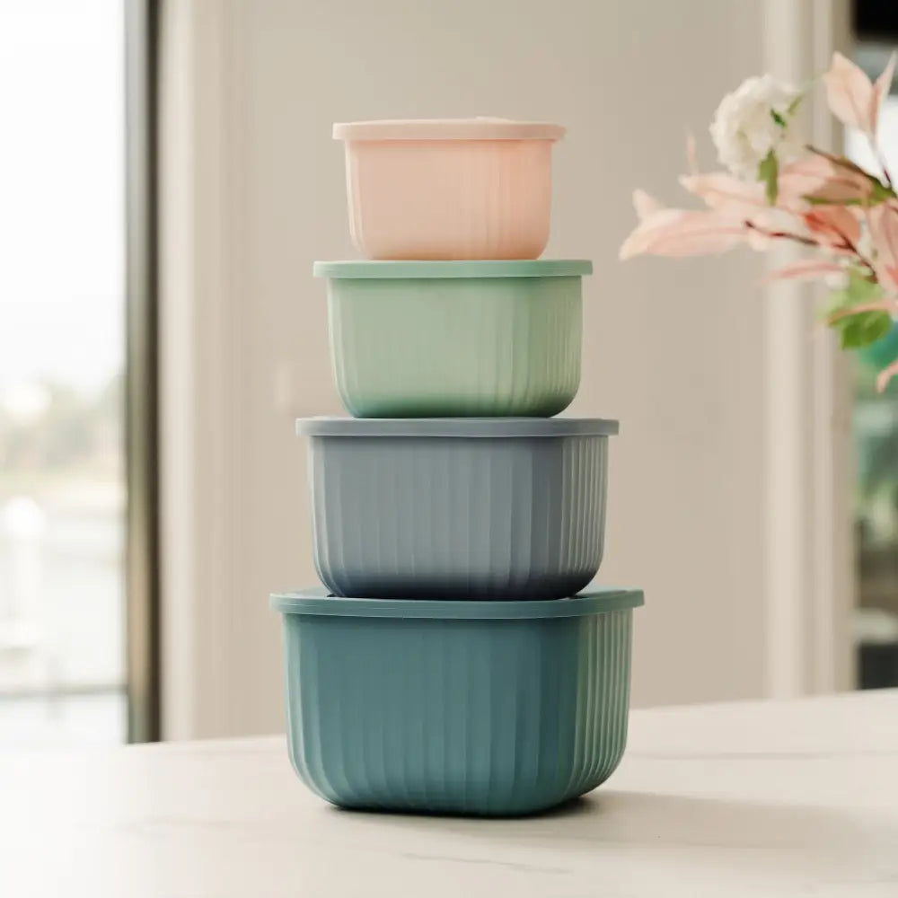 Cook Easy 4PC Square Nested Food Storage Set - Home & Garden > Kitchenware > Food Storage