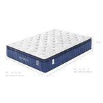 Cool Gel Memory Foam Mattress 5 Zone Latex 34cm - Double - Furniture > Mattresses