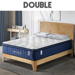 Cool Gel Memory Foam Mattress 5 Zone Latex 34cm - Double - Furniture > Mattresses