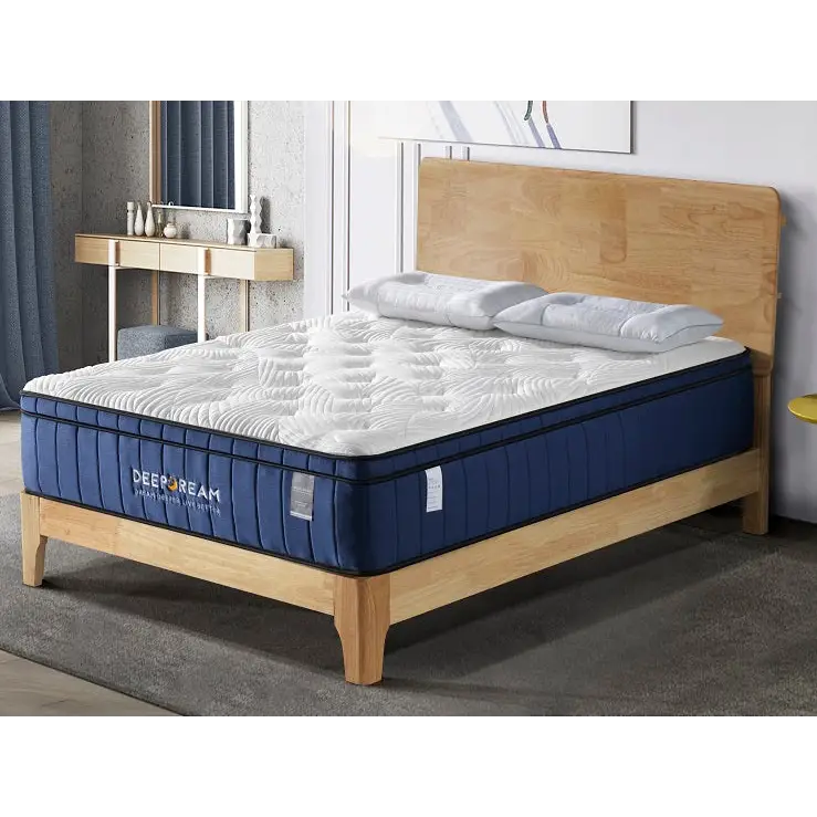 Cool Gel Memory Foam Mattress 5 Zone Latex 34cm - King - Furniture > Mattresses