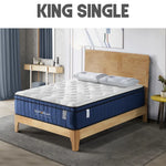 Cool Gel Memory Foam Mattress 5 Zone Latex 34cm - King Single - Furniture > Mattresses