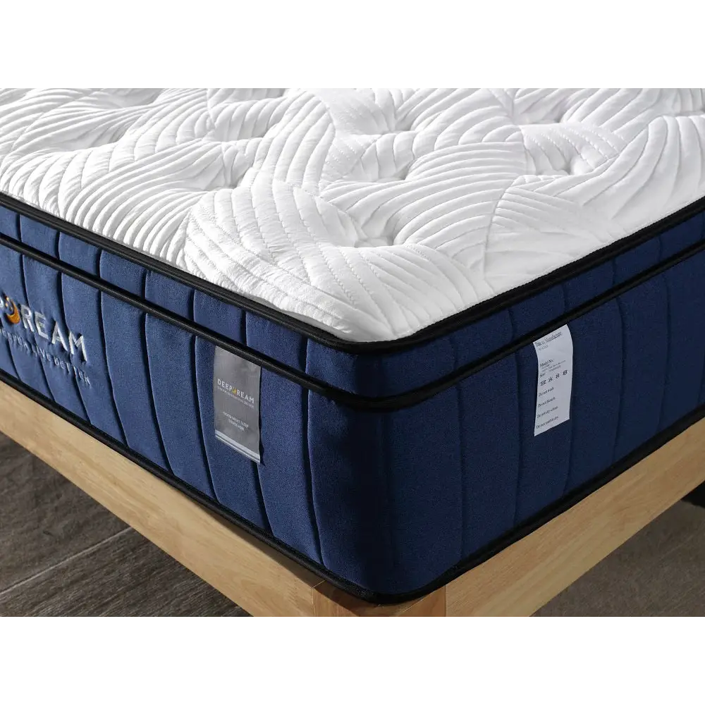 Cool Gel Memory Foam Mattress 5 Zone Latex 34cm - King Single - Furniture > Mattresses